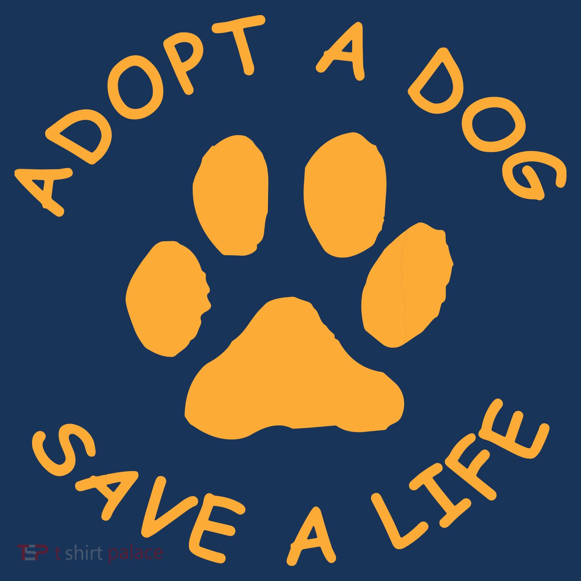 Adopt A Dog Save A Life Tee Rescue Dog Coaster