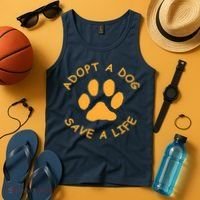 Adopt A Dog Save A Life Tee Rescue Dog Tank Top thumb 4