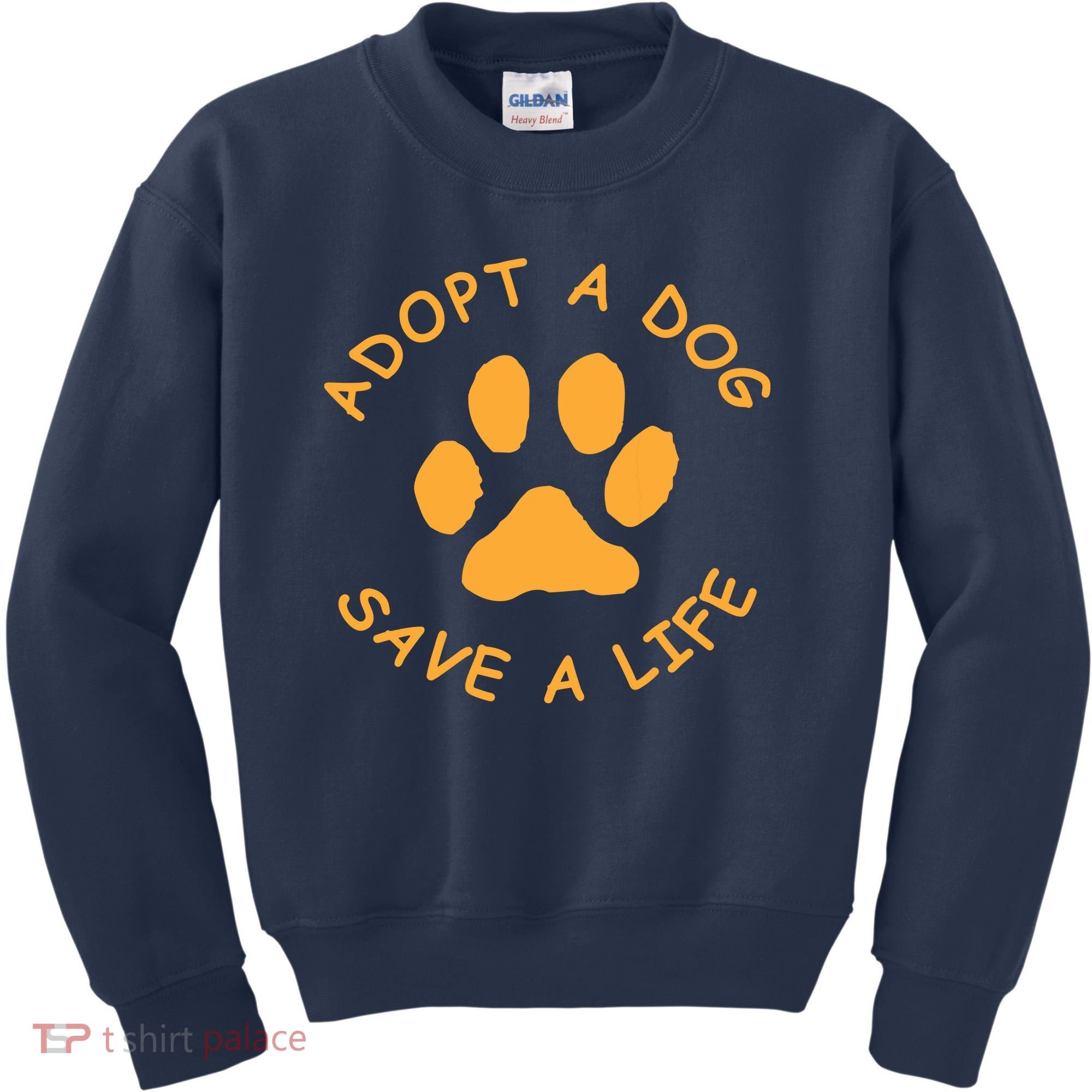 Adopt A Dog Save A Life Tee Rescue Dog Kids Sweatshirt