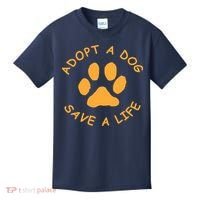 Adopt A Dog Save A Life Tee Rescue Dog Kids T-Shirt thumb 0