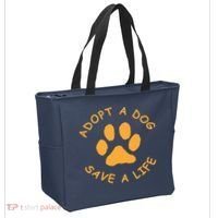 Adopt A Dog Save A Life Tee Rescue Dog Tote Bag thumb 2