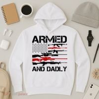 Armed And Dadly Military Dad Gift Hoodie thumb 3