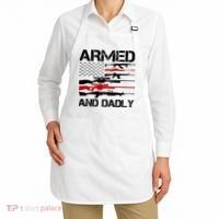 Armed And Dadly Military Dad Gift Apron thumb 2