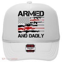 Armed And Dadly Military Dad Gift Hat thumb 0