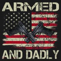 Armed And Dadly Funny Deadly Father For Father's Day Pajama Set thumb 2