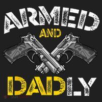 Armed And Dadly Funny Armed And Deadly Dad Fathers Day Hat thumb 2