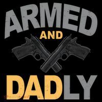 Armed And Dadly Fathers Day Gift Coaster thumb 2