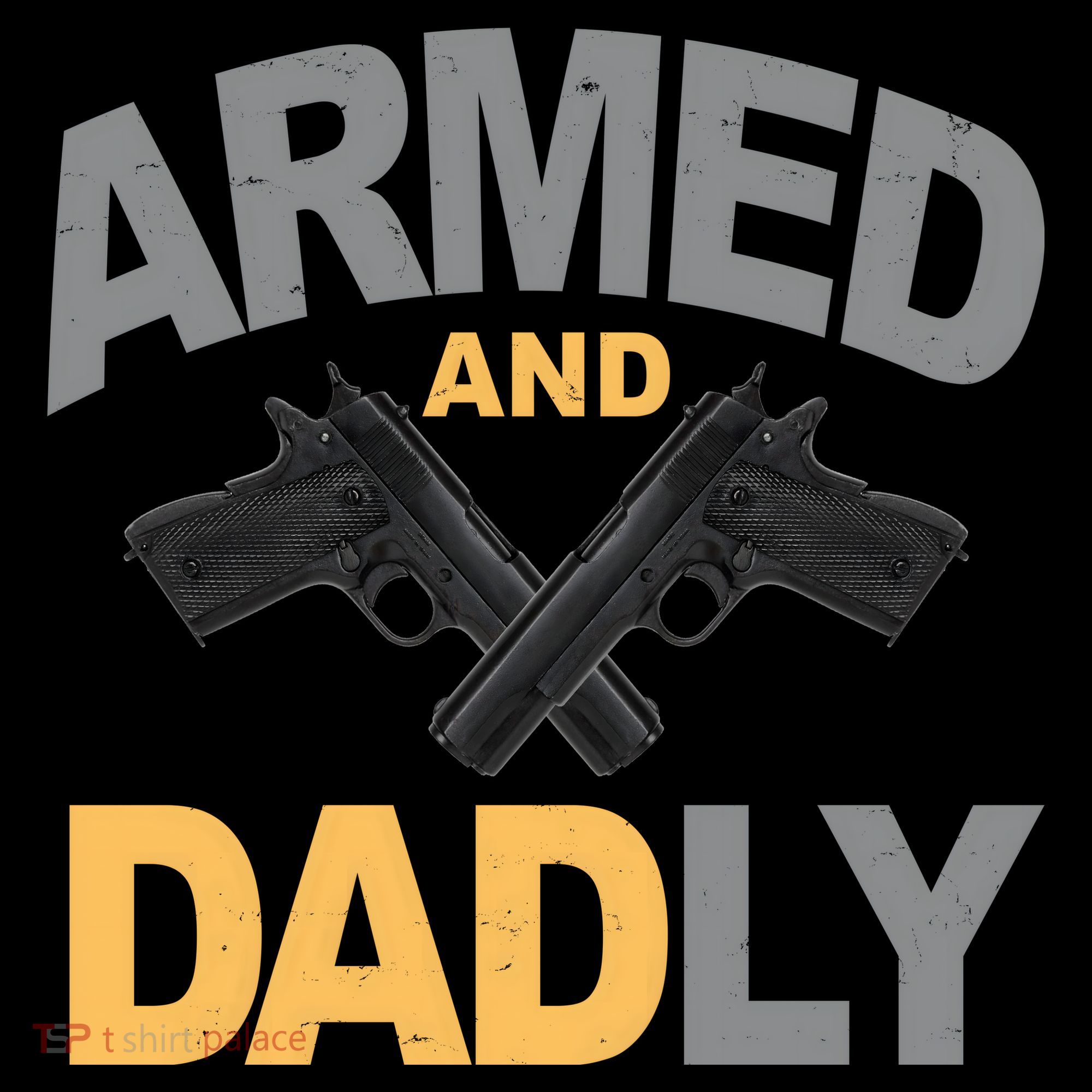 Armed And Dadly Fathers Day Gift Coaster