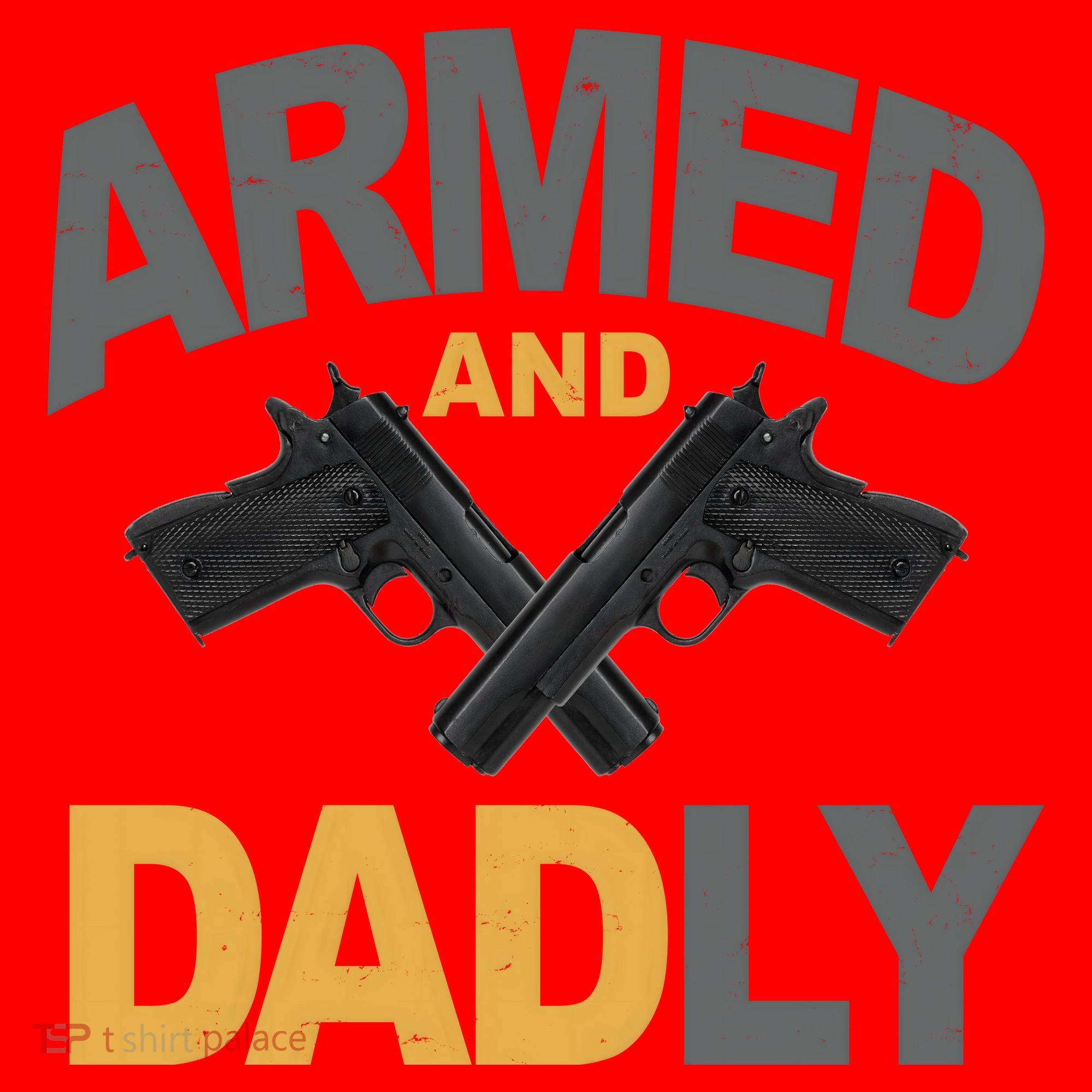 Armed And Dadly Fathers Day Gift Santa Hat