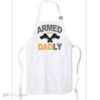 Armed And Dadly Fathers Day Gift Apron thumb 0