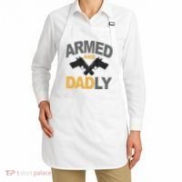 Armed And Dadly Fathers Day Gift Apron thumb 2