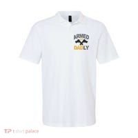 Armed And Dadly Fathers Day Gift Polo thumb 0