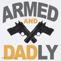 Armed And Dadly Fathers Day Gift Tumbler thumb 3