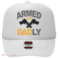Armed And Dadly Fathers Day Gift Hat thumb 0