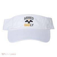 Armed And Dadly Fathers Day Gift Visor thumb 0