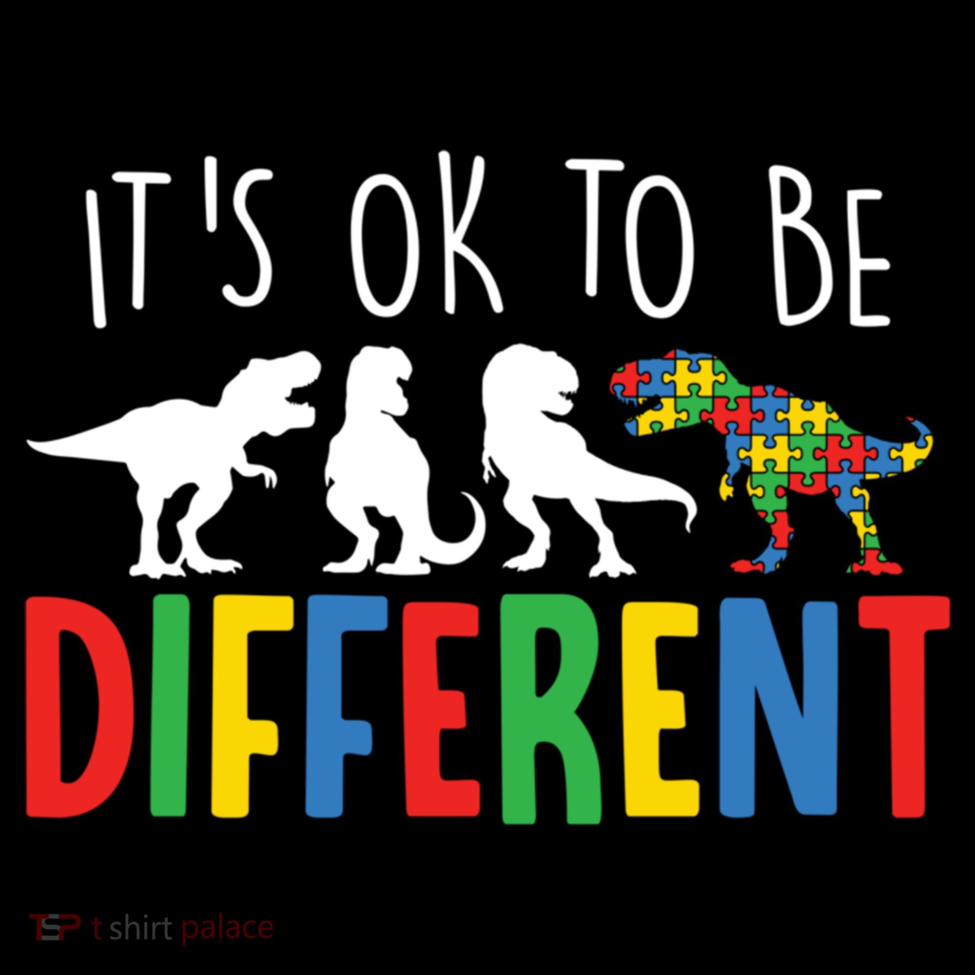 Autism Awareness Dinosaur ItS Ok To Be Different Meaningful Gift Women's Hoodie