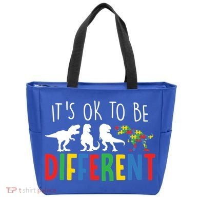 Autism Awareness Dinosaur ItS Ok To Be Different Meaningful Gift Tote Bag