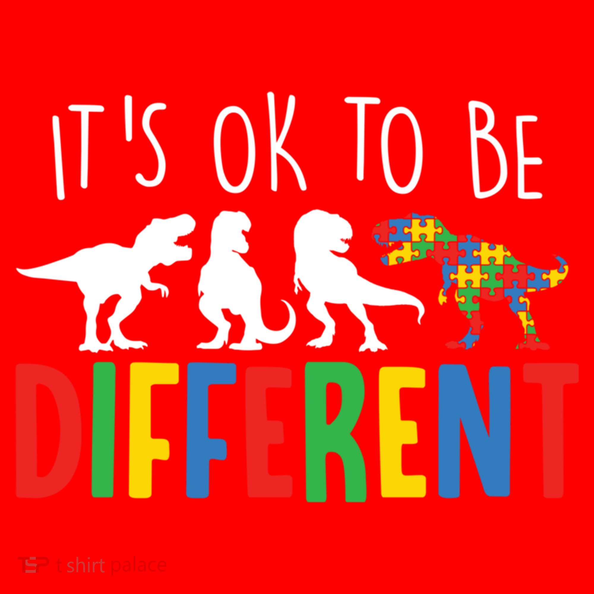 Autism Awareness Dinosaur ItS Ok To Be Different Meaningful Gift Santa Hat