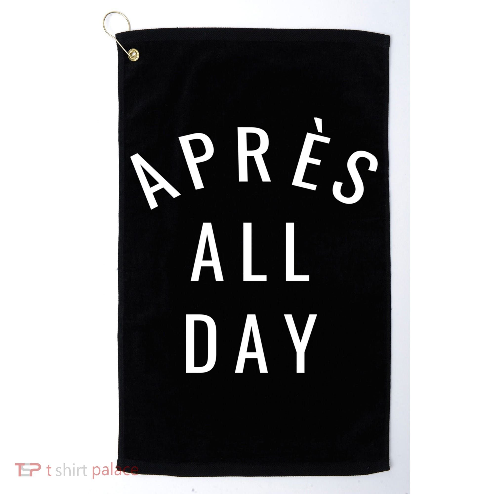Apres All Day Winter Sports Gift Golf Towel