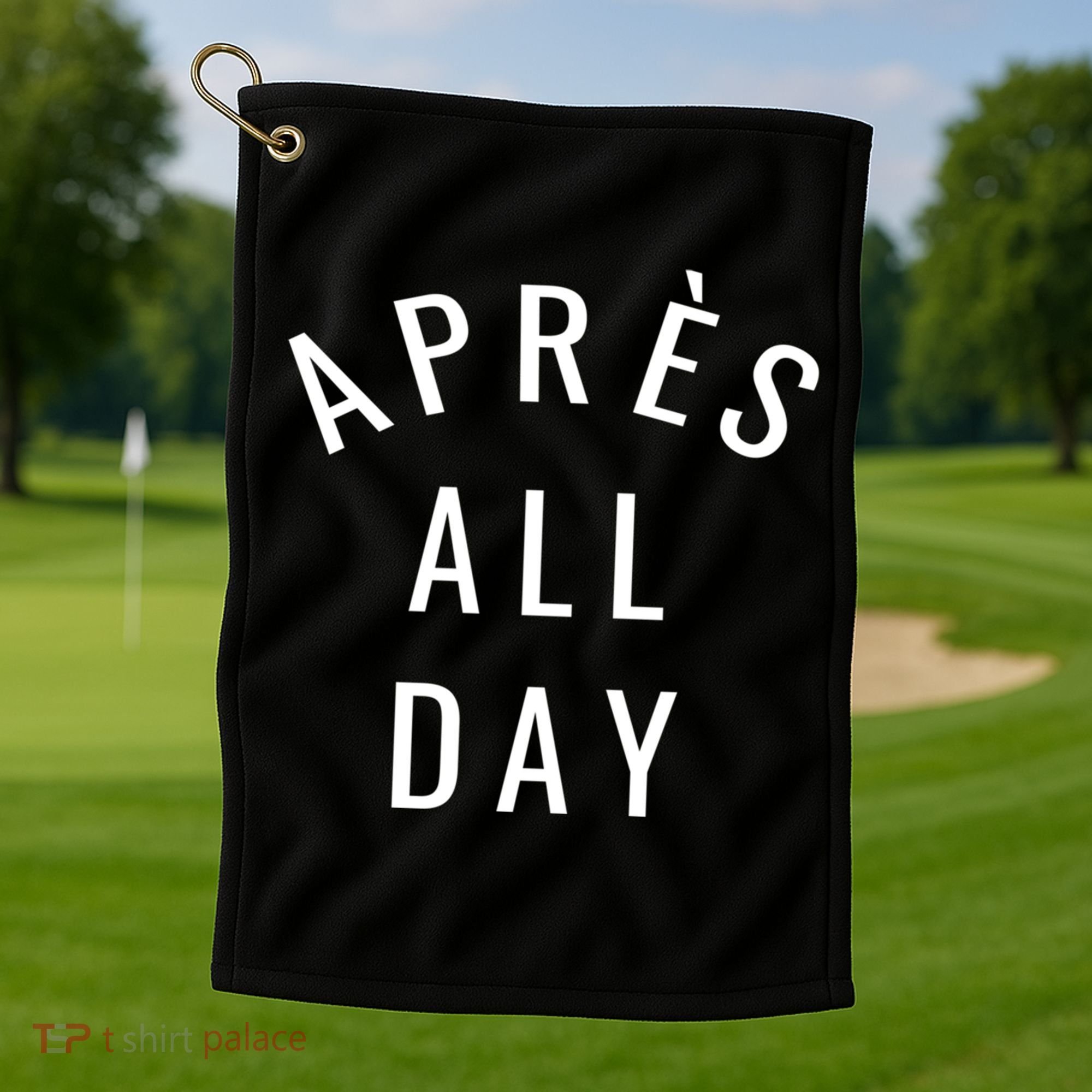 Apres All Day Winter Sports Gift Golf Towel