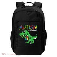 Autism Awareness Dinosaur Autism Heart Puzzle Backpack thumb 0