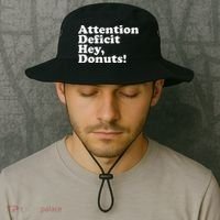 Adhd Attention Deficit Hey Donuts! Lt Bucket Hat thumb 2