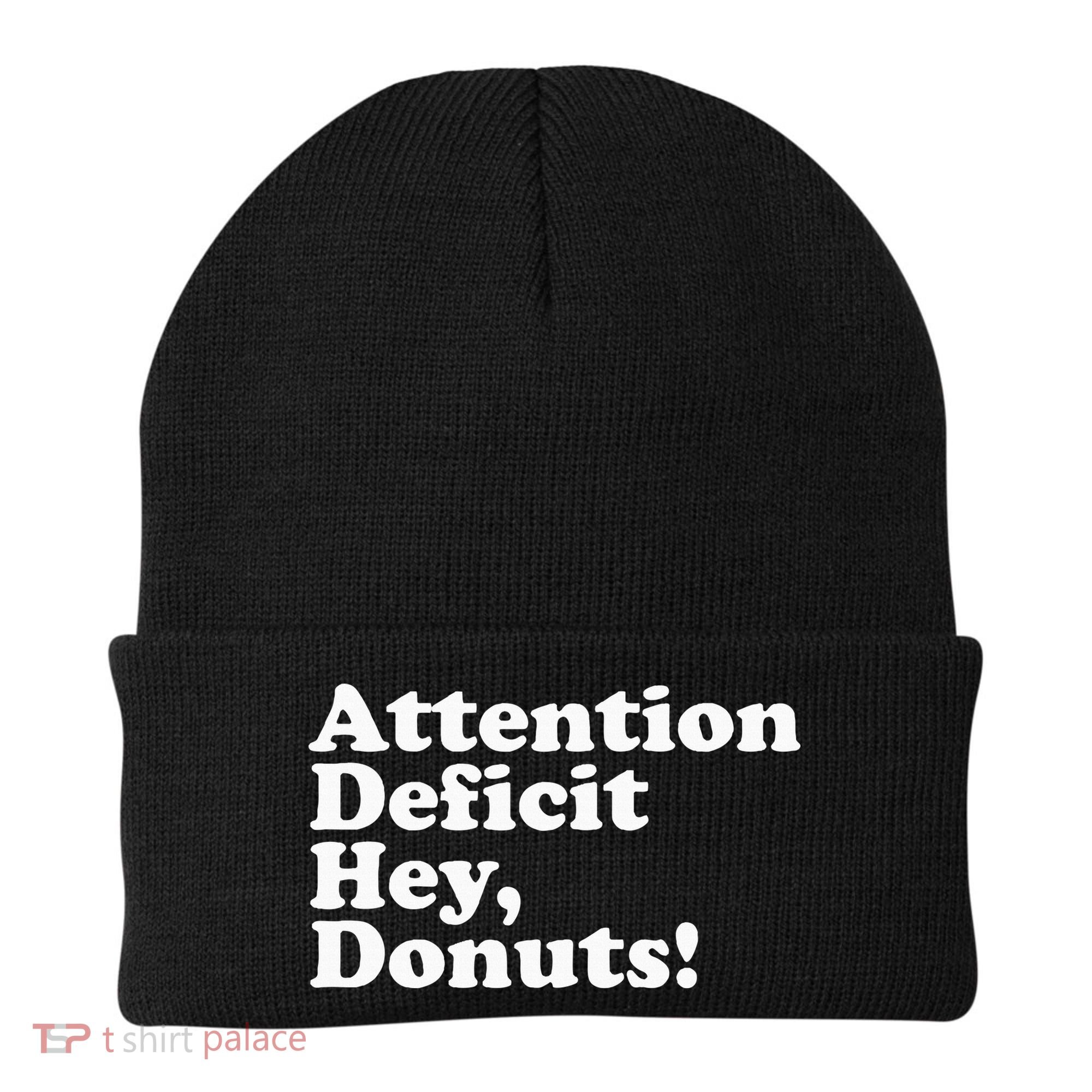 Adhd Attention Deficit Hey Donuts! Lt Beanie