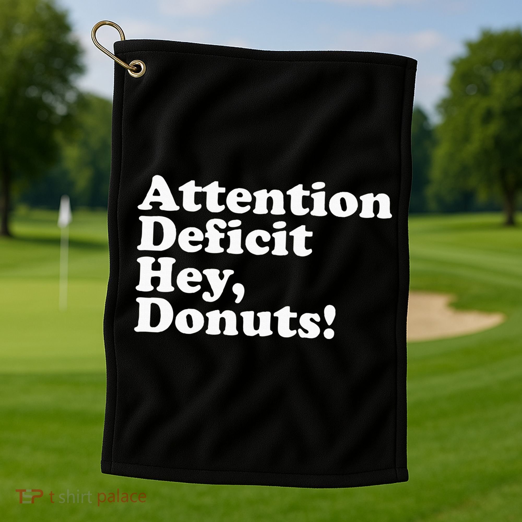 Adhd Attention Deficit Hey Donuts! Lt Golf Towel