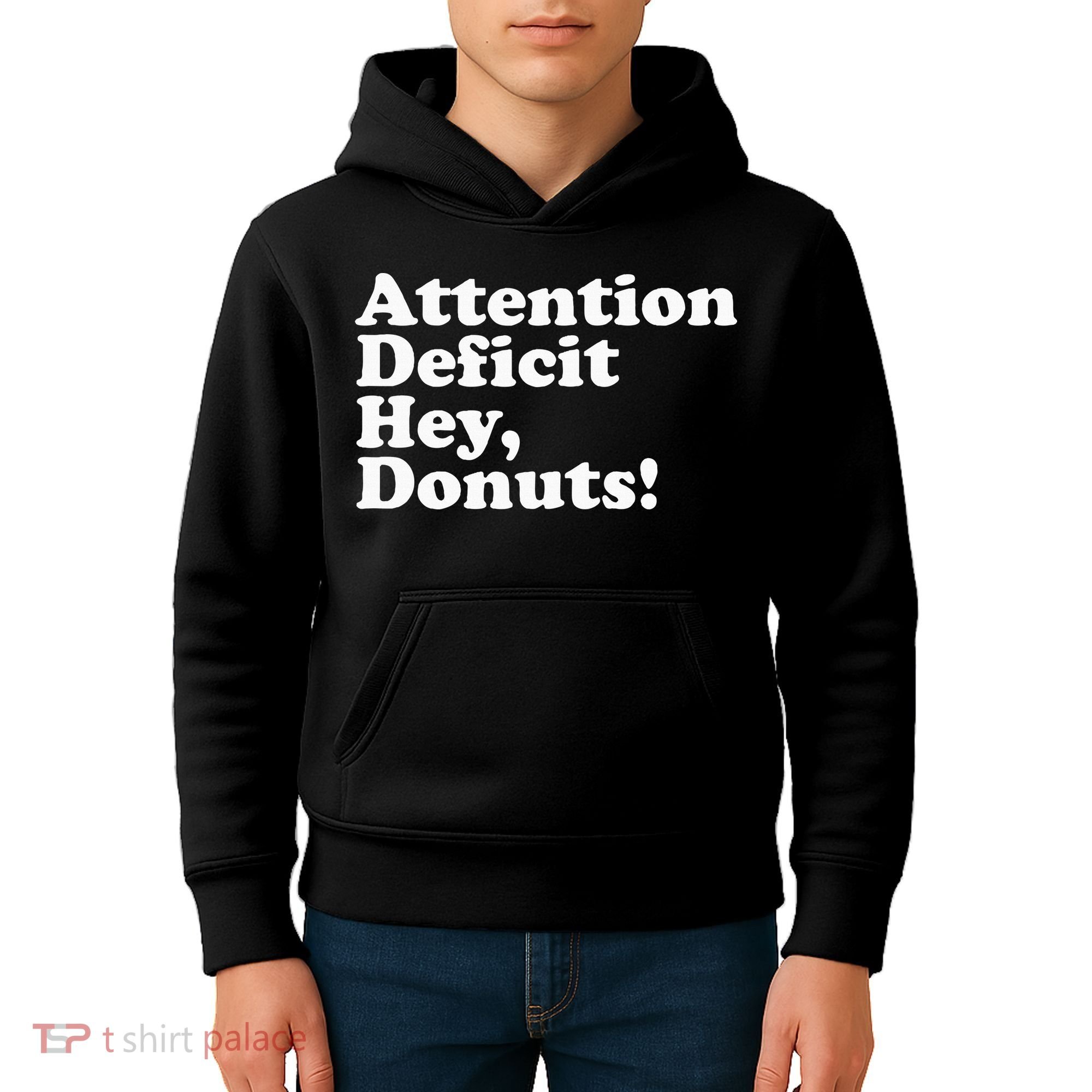 Adhd Attention Deficit Hey Donuts! Lt Kids Hoodie
