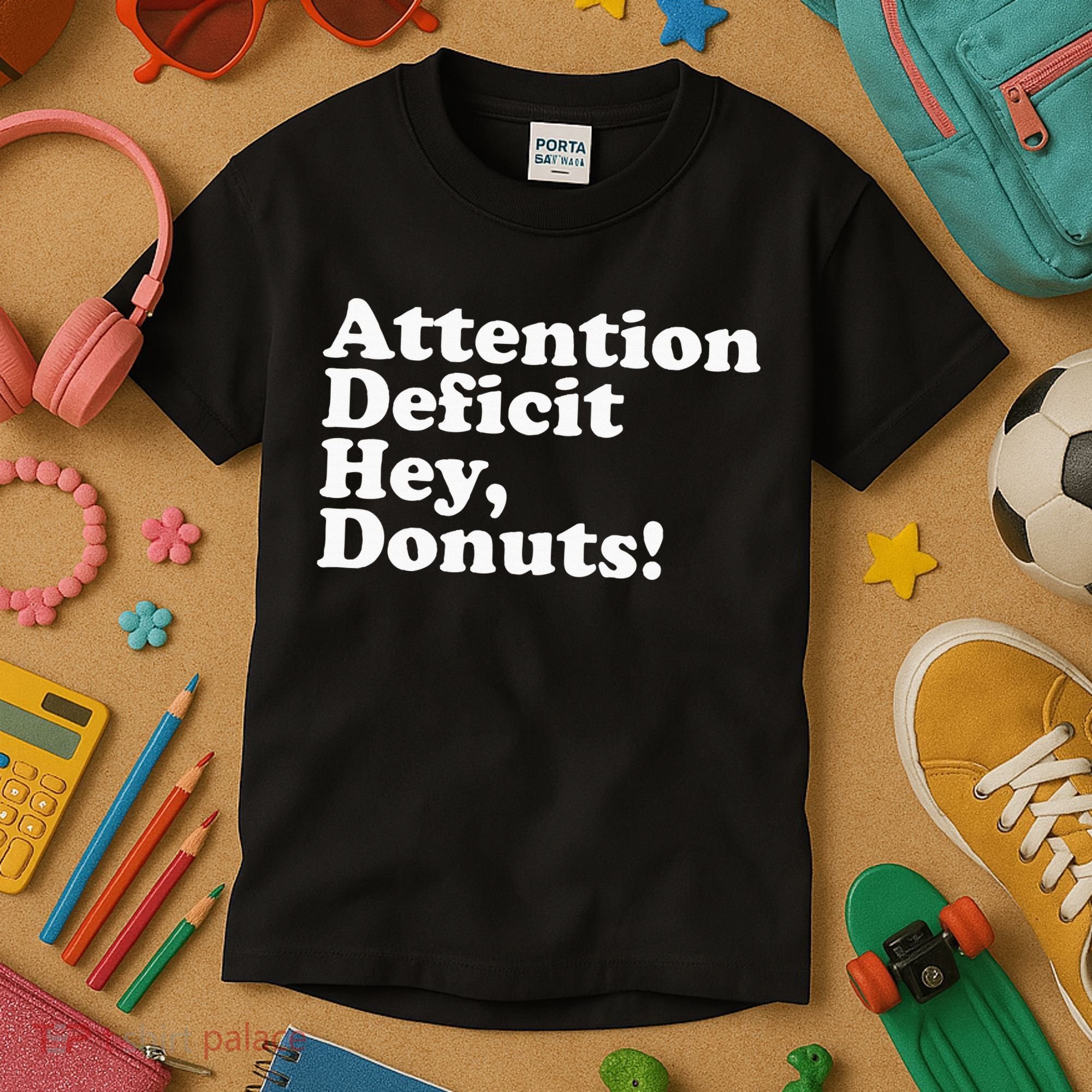 Adhd Attention Deficit Hey Donuts! Lt Kids T-Shirt