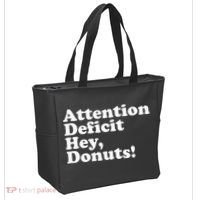 Adhd Attention Deficit Hey Donuts! Lt Tote Bag thumb 2