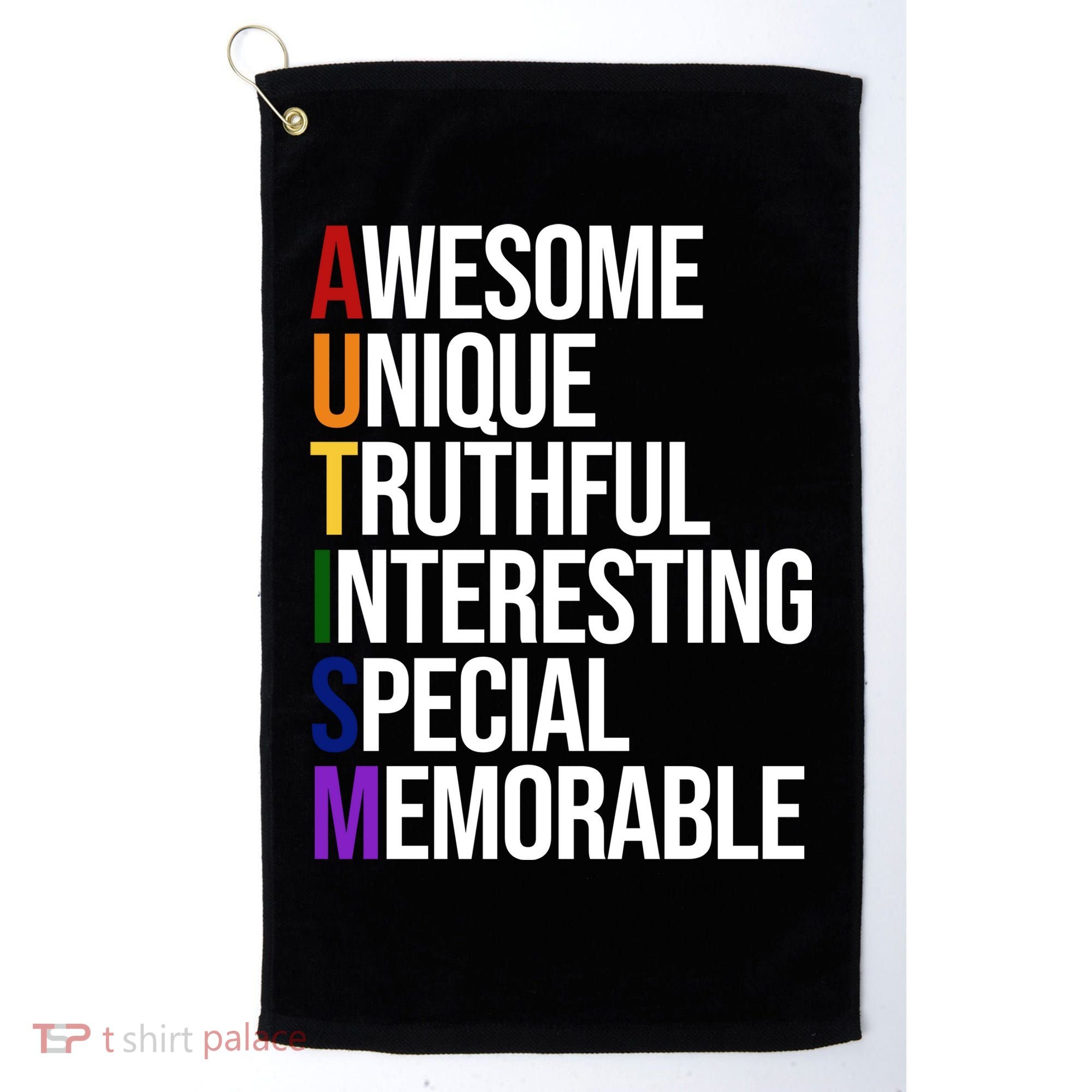 Autism Awesome Definition Golf Towel