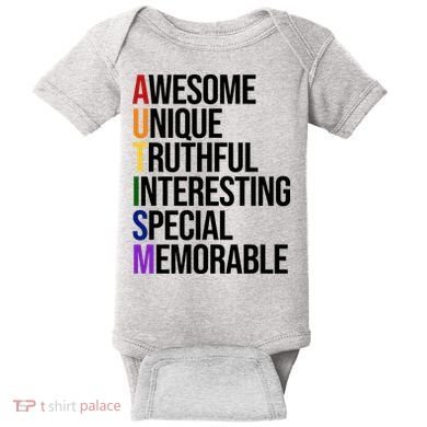 Autism Awesome Definition Baby Bodysuit