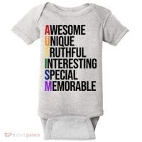 Autism Awesome Definition Baby Bodysuit thumb 0