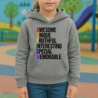 Autism Awesome Definition Kids Hoodie thumb 3
