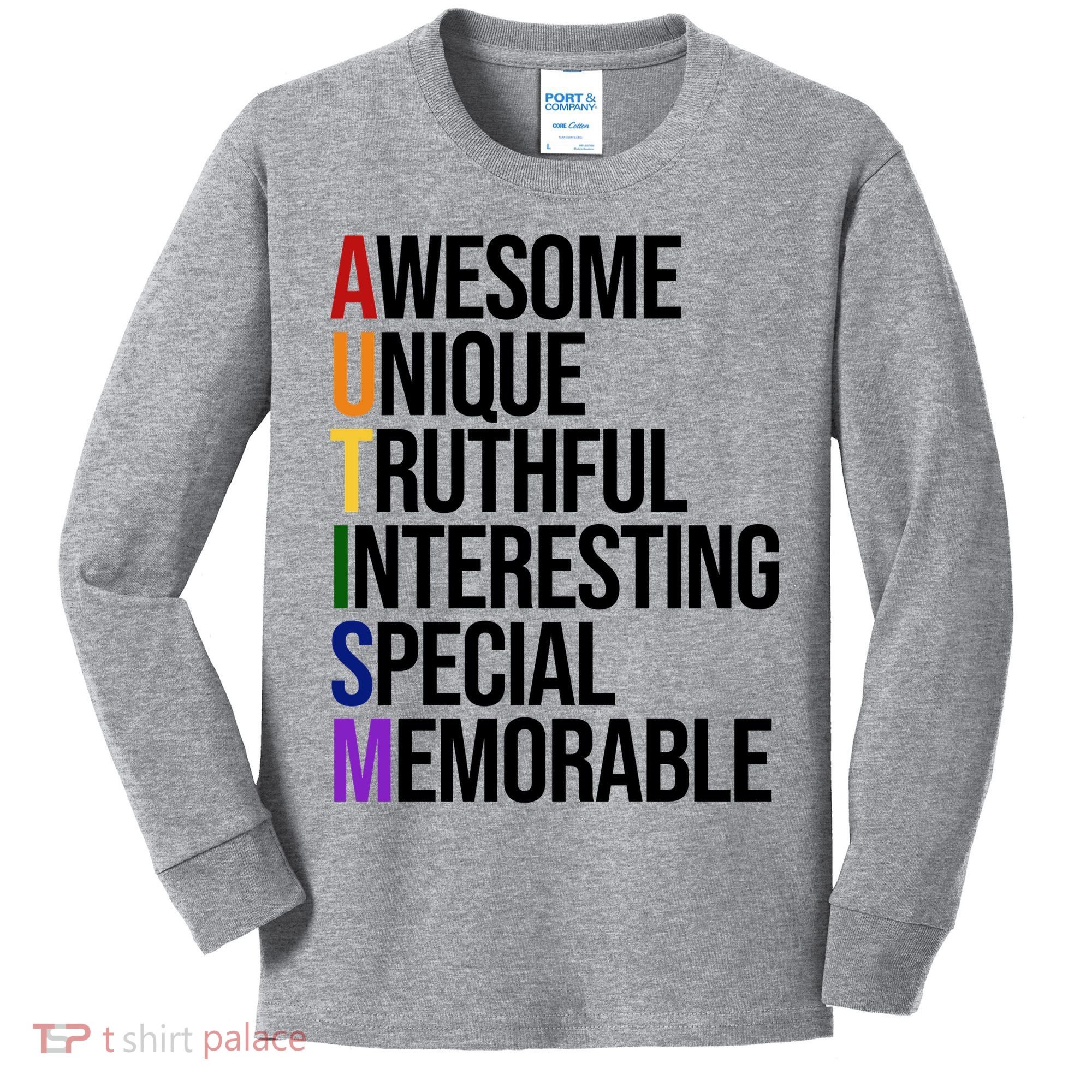Autism Awesome Definition Kids Long Sleeve Shirt