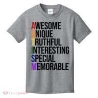 Autism Awesome Definition Kids T-Shirt thumb 0