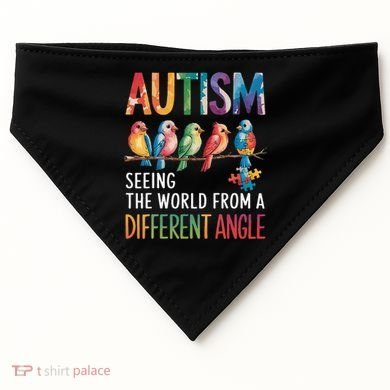 Autism Awareness Different Angle Neurodiversity USA-Made Doggie Bandana