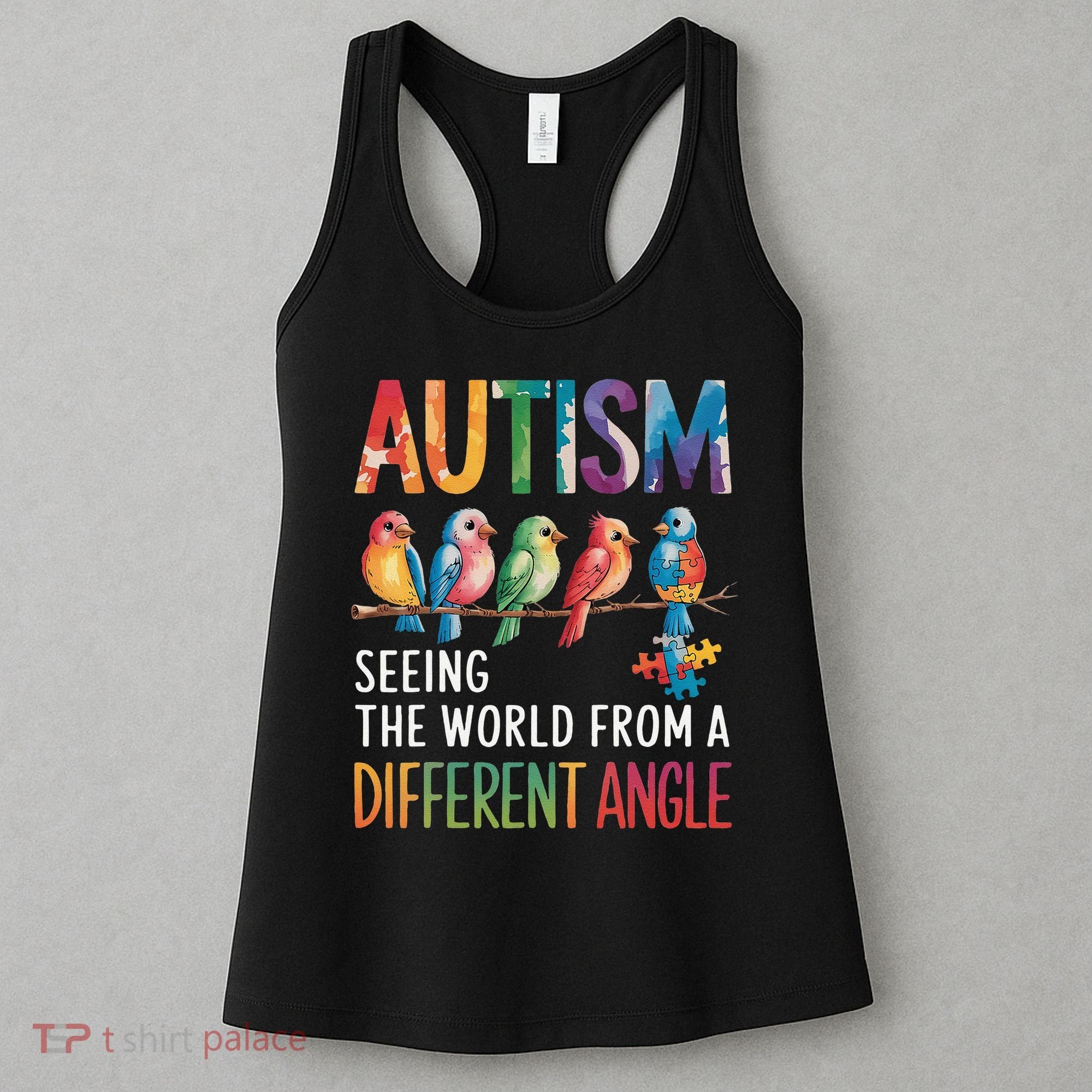 Autism Awareness Different Angle Neurodiversity Women's Tank Top