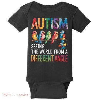 Autism Awareness Different Angle Neurodiversity Baby Bodysuit
