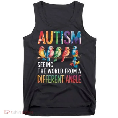Autism Awareness Different Angle Neurodiversity Tank Top