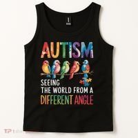 Autism Awareness Different Angle Neurodiversity Tank Top thumb 2