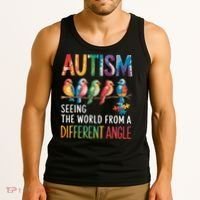 Autism Awareness Different Angle Neurodiversity Tank Top thumb 3