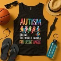 Autism Awareness Different Angle Neurodiversity Tank Top thumb 4