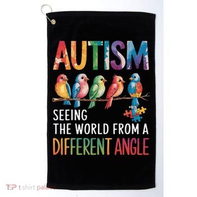 Autism Awareness Different Angle Neurodiversity Golf Towel