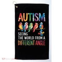 Autism Awareness Different Angle Neurodiversity Golf Towel thumb 0