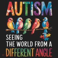 Autism Awareness Different Angle Neurodiversity Golf Towel thumb 3