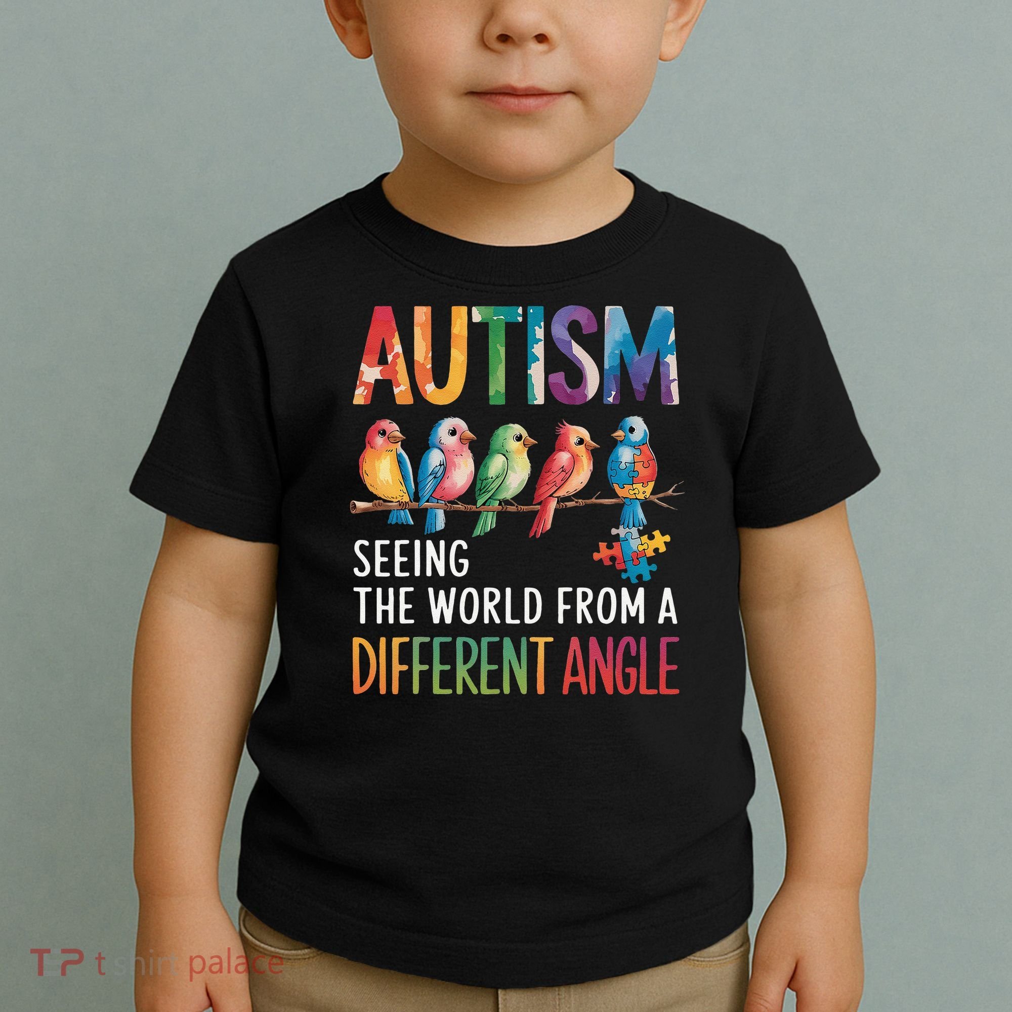 Autism Awareness Different Angle Neurodiversity Toddler T-Shirt