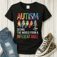Autism Awareness Different Angle Neurodiversity Women's T-Shirt thumb 3
