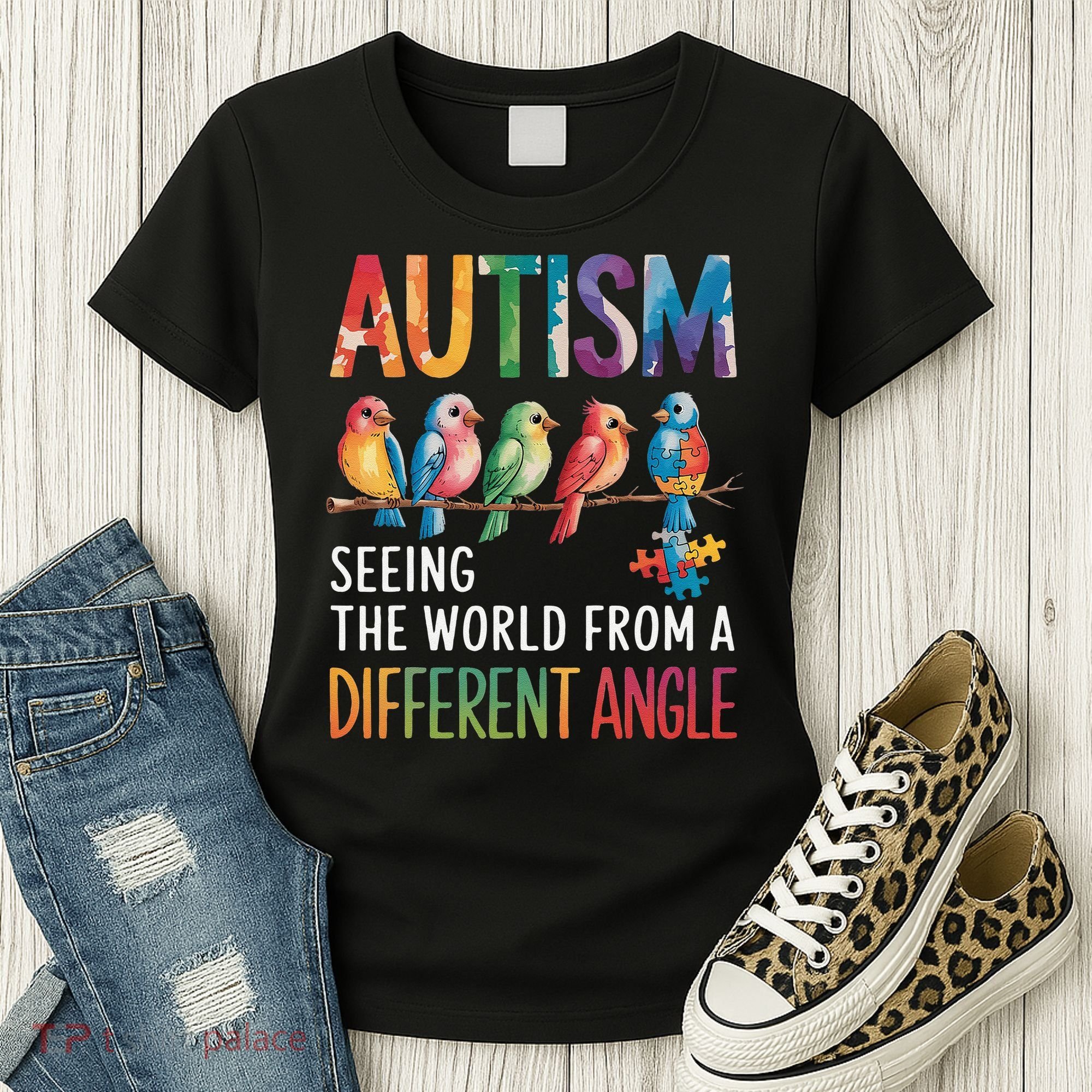 Autism Awareness Different Angle Neurodiversity Women's T-Shirt